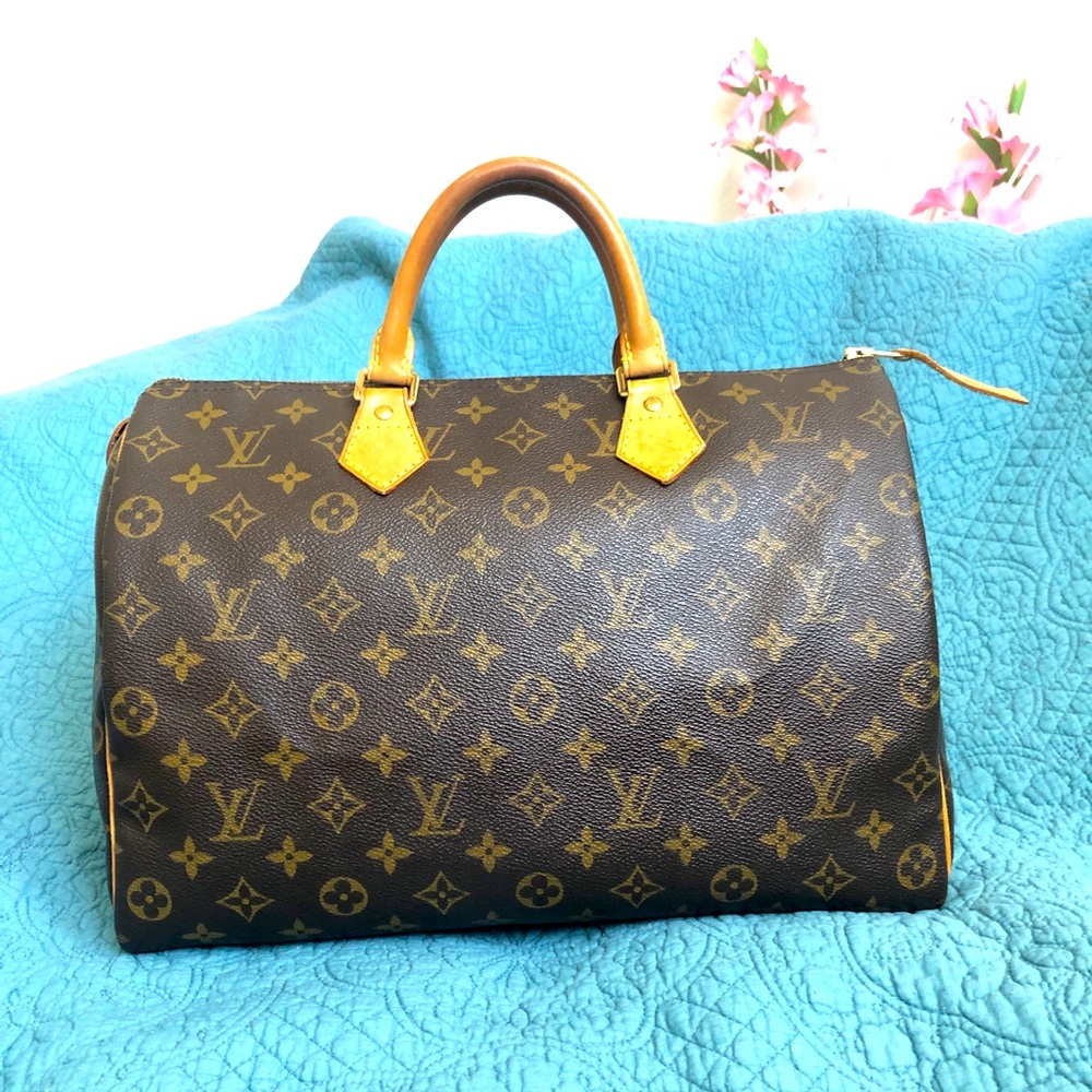 ✨💛🤎💯LOUIS VUITTON SPEEDY 35💛🤎✨